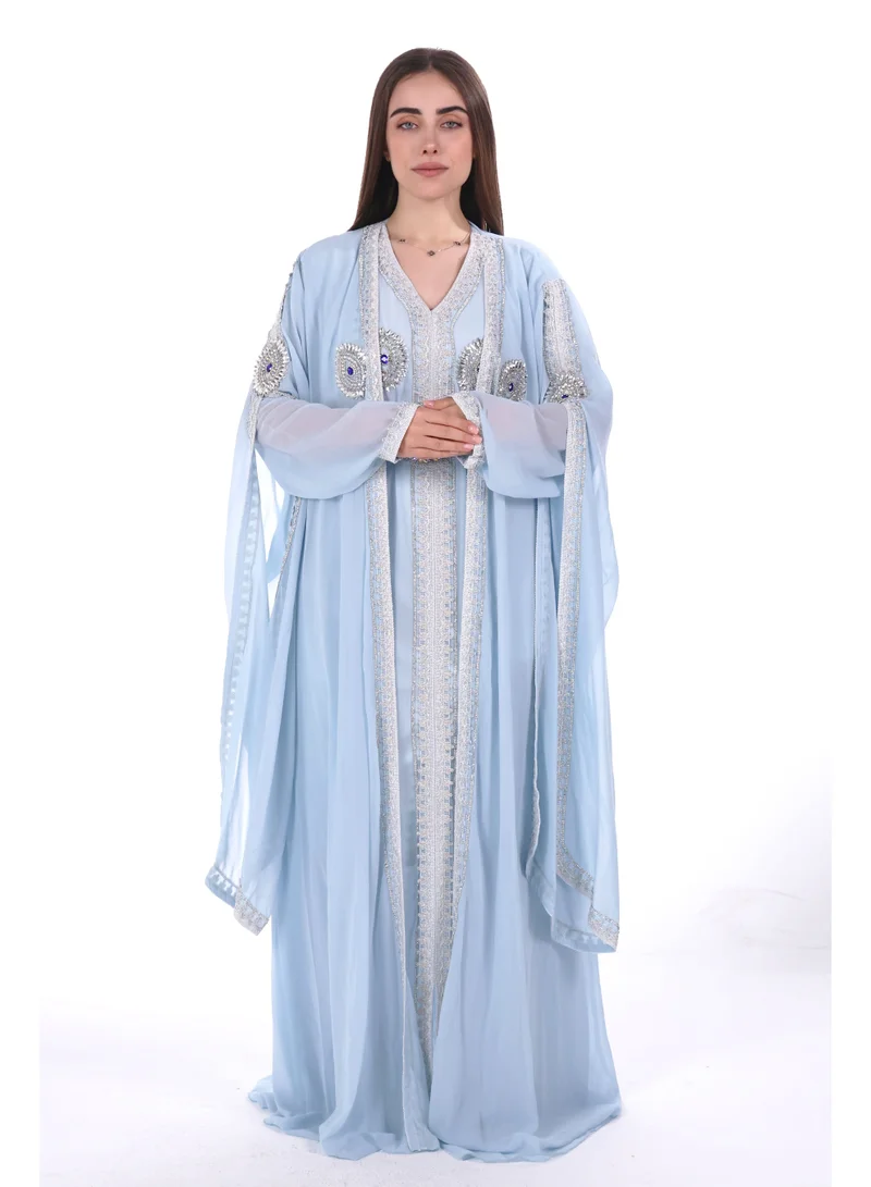 AL BENT AL SHARQIEH embroidered kaftan dress jalabia